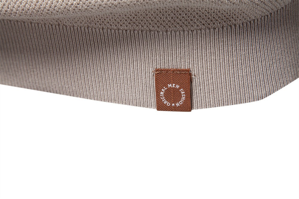 Textured Cotton Crew Neck Tee