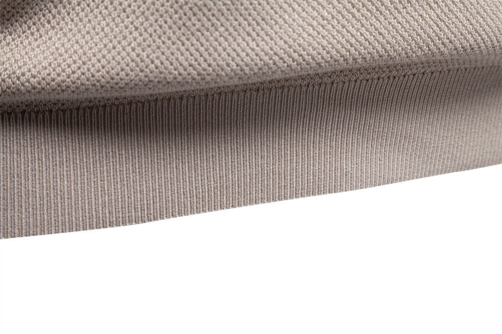 Textured Cotton Crew Neck Tee