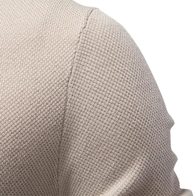 Textured Cotton Crew Neck Tee