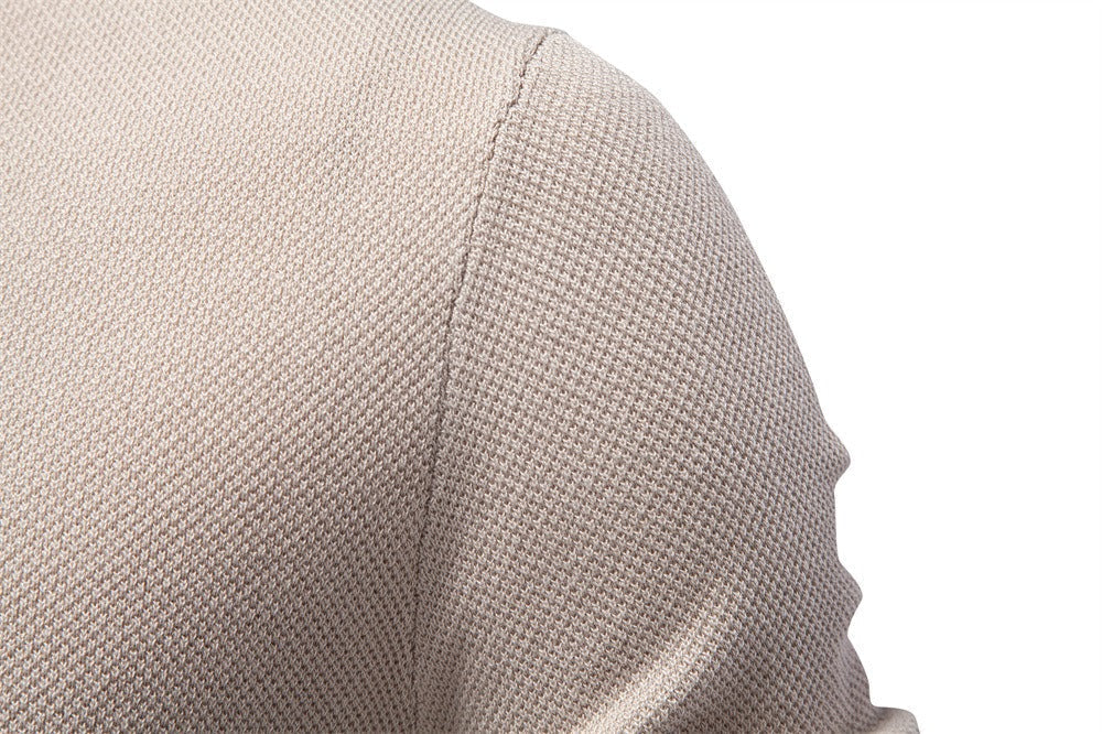 Textured Cotton Crew Neck Tee