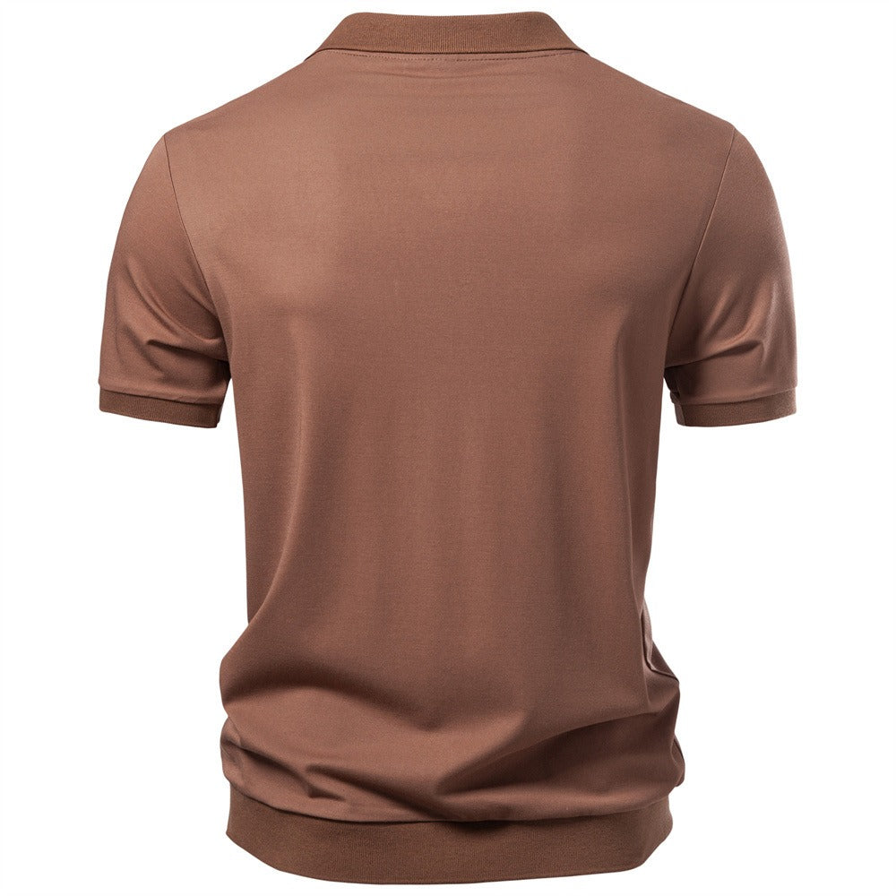 Relaxed Drape Polo Shirt
