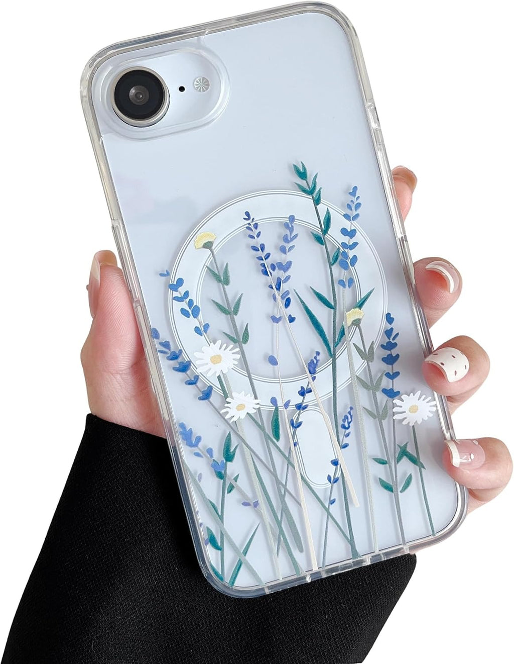 Lavender Floral MagSafe Magnetic Shockproof Phone Case