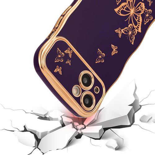 Butterfly Electroplated Shockproof Phone Case