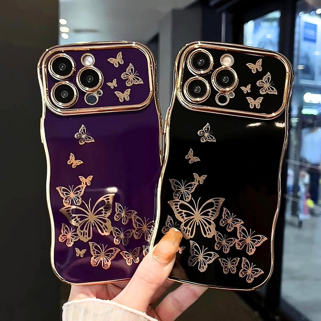 Butterfly Electroplated Shockproof Phone Case