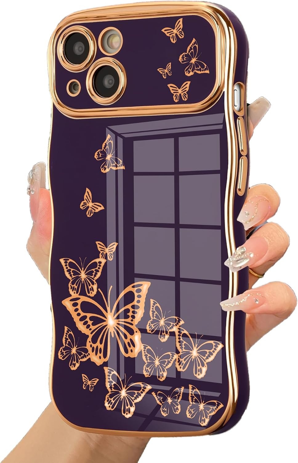 Butterfly Electroplated Shockproof Phone Case